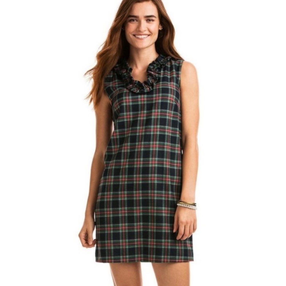Vineyard Vines Holiday Tartan sleeveless dress